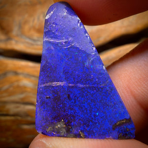 78.9cts - Australian Boulder Seam Opal Pair. Natural Split