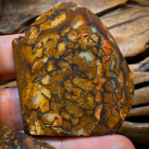 Art card bargain! 851.5cts - 3x Yowah Nut Tribal Opal Rough Parcel. Australian Boulder Opal
