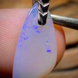 Sterling Silver - South Australian Solid Crystal Opal Pendant