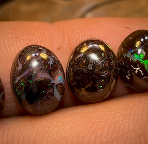 12.6cts - 5x Finished Queensland Boulder Opals. Wholesale Parcel CALIBRATED