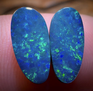 2.61cts - Australian Boulder Opal Doublet Pair
