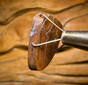 10.3cts - Queensland Boulder Opal from Yowah. Red Multicolours!