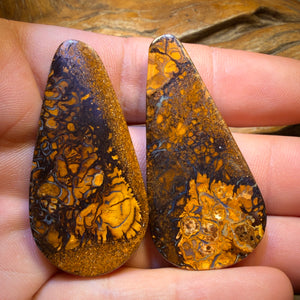 128.4cts - Tribal Queensland Boulder Opal Pair