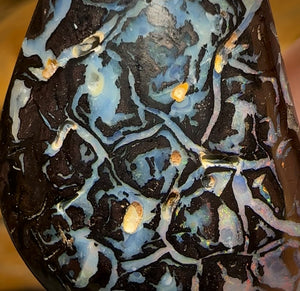 71.4cts - Rare Tribal Black Boulder Opal from Koroit