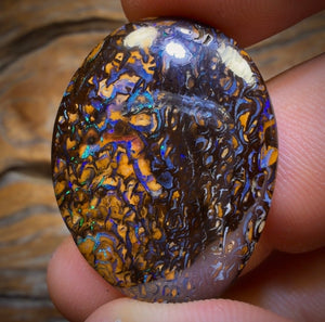30.9cts - Tribal Yowah Nut Opal. Australian Opal