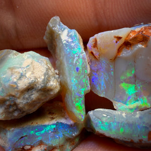 44.8cts - 5x Lightning Ridge Opal Rough Parcel