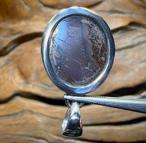 Sterling Silver - Solid Australian Boulder Opal Pendant. Tribal - Opal Whisperers