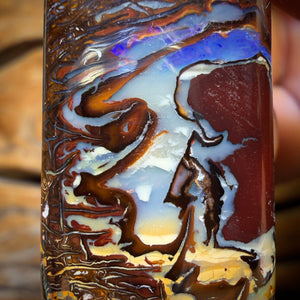 36 x 18mm - Drilled Tribal Queensland Boulder Opal Necklace