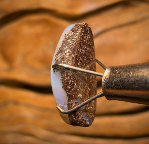 4.1cts - Queensland Boulder Seam Opal, Half Price