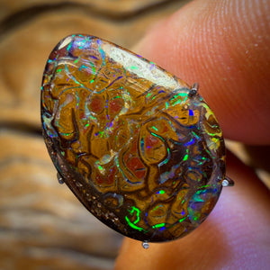 6.3cts - Yowah-Nuss-Stammesopal. Australischer Boulder-Opal