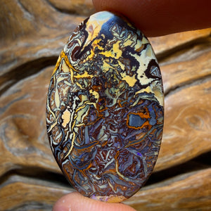 42.3cts - Tribal Yowah Nut Opal. Artistic Tribal