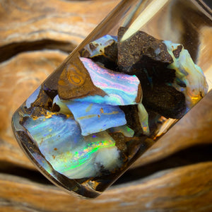 42.6cts - Vial of Australian Boulder Seam Opal Rough