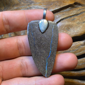 OpalFest BargainCard! 94.1cts - Solid Queensland Boulder Opal Pendant