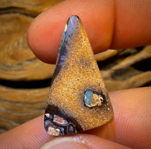 28.2cts - Tribal Yowah Nut Opal. Australian Opal