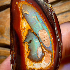 Wild Card! 119.7cts - Yowah Nut Crystal Centre Opal. Best Rockpool Pattern