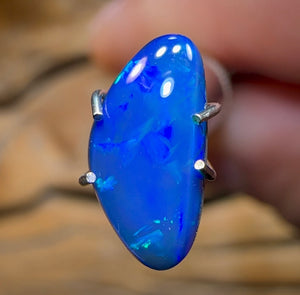 1cts - Lightning Ridge Black Opal Doublet - Opal Whisperers