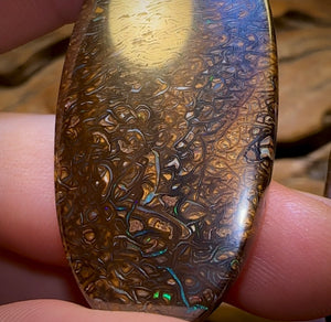 129.1cts - Yowah Nut Opal Big Pair Big Bargain . TRIBAL PATTERN - Opal Whisperers