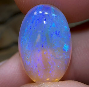 7.9cts - “Magic Crystal Bean” Lightning Ridge Crystal Opal - Opal Whisperers
