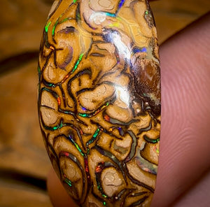 28.5cts - “Celebrity Stone” Top Tan Tribal Yowah Nut Opal. Featured on “Outback Opal Hunters”!