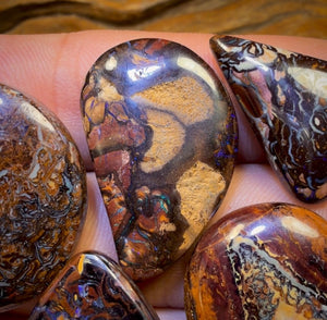 167.5cts - 5x Australian Tribal Boulder Opal’s. Wholesale Dealers Parcel