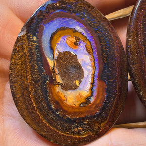 Opalfest Wildcard! 716.4cts - Rare Yowah Nut Crystal Centre Opal Specimen Pair. Polished