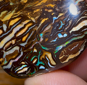57.4cts - Australian Boulder Opal. Top Koroit “Tribal Magic” - Opal Whisperers