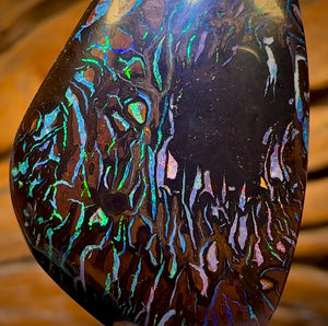59.2cts - Highly Artistic Tribal Koroit Nut Opal. Australian Opal