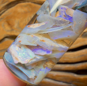 59.7cts - Rare Mintabie Rough Opal Vial. South Australian Opal