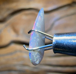 0.8cts - Lightning Ridge Black Crystal Opal - Opal Whisperers