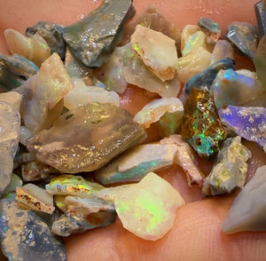 170cts - Lightning Ridge Opal Rough Parcel. 40+ Pieces