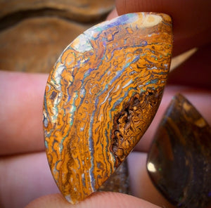 60.9cts - 3x Australian Tribal Boulder Opal’s. Wholesale Dealers Parcel