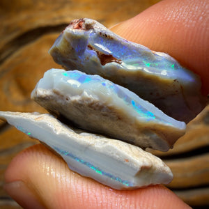 46.1cts - 3x Lightning Ridge Opal Rough Parcel