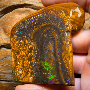 464.8cts - Large Tribal Yowah Nut Opal Rub. Metallic Colour