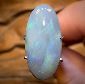 4.2cts - Australian Dark Opal from Lightning Ridge Bargain price for a big Stone - Opal Whisperers