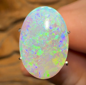 3cts - Australian Semi Black Opal from Lightning Ridge - Opal Whisperers
