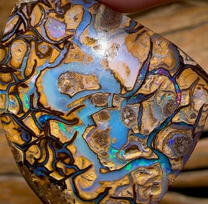 42.7cts - Yowah Nut Tribal Opal. Australian Boulder Opal - Opal Whisperers
