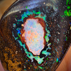 36.2cts - Seltener Yowah Nuss Kristallkern Opal. Australischer Boulder Opal