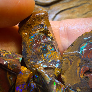 638cts - 8x Koroit Nut Tribal Opal Rough Parcel. Australian Boulder Opal