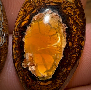 39.8cts - Super Rare Yowah Nut Crystal Centre Opal Pair