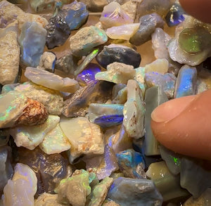 š540cts - 50+ Lightning Ridge Opal Rough. Serious Cutters Parcel! New Price Bargain