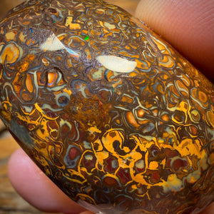 198.3cts - Tribal Yowah Nut Opal Rub. Australian Opal Wow Pattern WOW Price only $1/ct Massive Rub