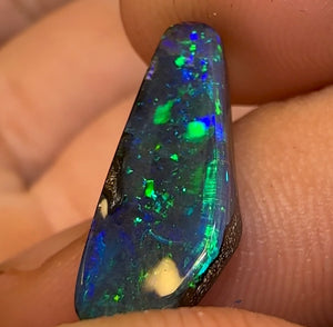 6.3cts - Beautiful Black Boulder Opal Pair - Opal Whisperers