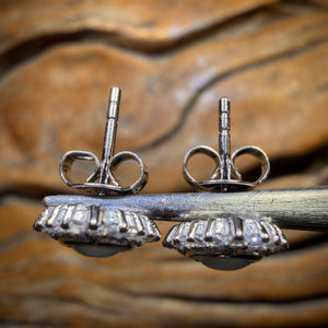 Sterling Silver - South Australian Crystal Opal Stud Earrings