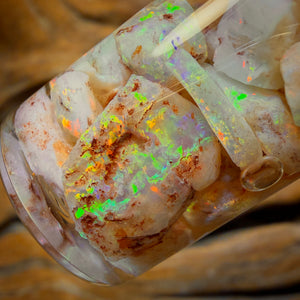 60.5cts - Vial of Shell Fossil Opal from South Australia