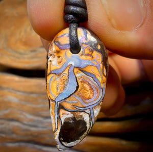 29 x 14mm - Drilled Tribal Queensland Boulder Opal Necklace