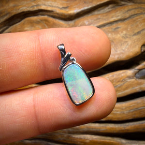30% Off + Sterling Silver - Solid South Australian Crystal Opal Pendant