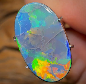 4.7cts - Large TOP Australian Boulder Opal Doublet - Opal Whisperers