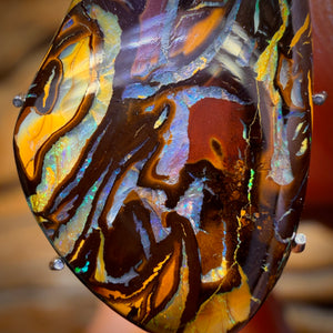 10.9cts - Awesome Tribal Queensland Boulder Opal from Yowah