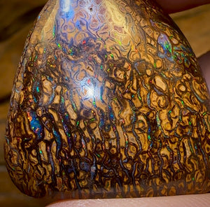 73.3cts - Queensland Boulder Opal from Yowah. Red Tribal