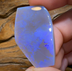 50.6cts - “Purple Slab” Huge Australian Dark Opal from Lightning Ridge - Opal Whisperers